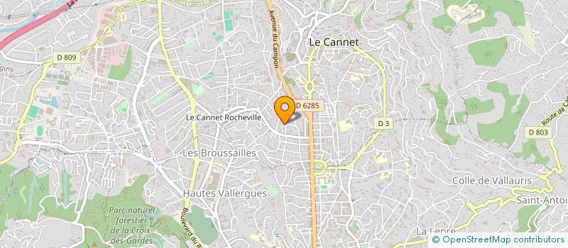 localisation de l'entreprise LES JU à LE CANNET