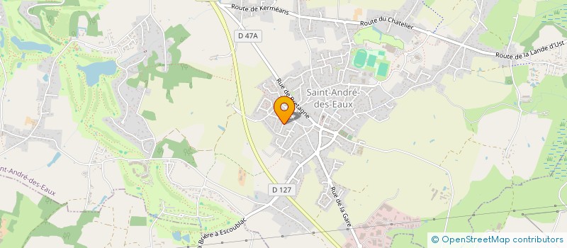 localisation de l'entreprise LES JUDELLES  SAINT-ANDRE-DES-EAUX