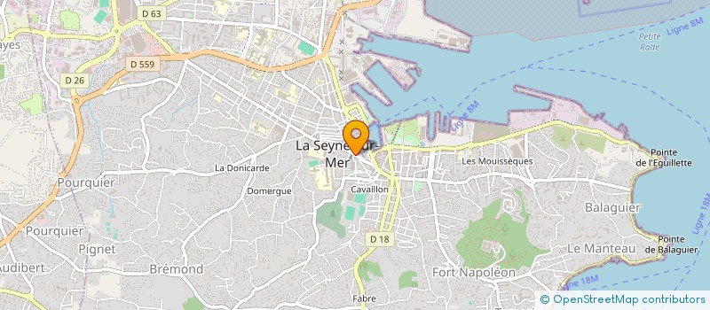 localisation de l'entreprise LES JUJUBES à LA SEYNE-SUR-MER