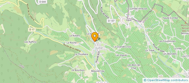 localisation de l'entreprise LES JULLIATONS PETANQUEURS  JULLIE