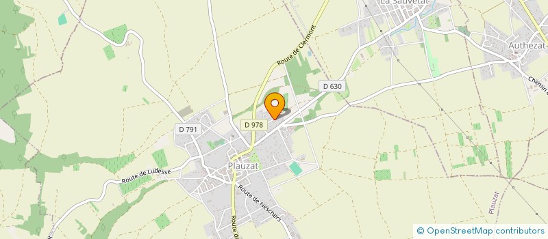 localisation de l'entreprise LES JUM'S  PLAUZAT