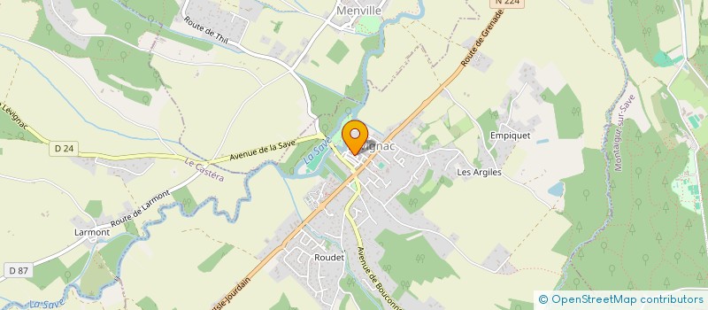 localisation de l'entreprise LES JUMEAUX  LEVIGNAC