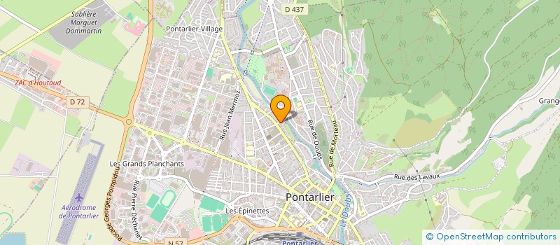 localisation de l'entreprise LES JUMEAUX  PONTARLIER