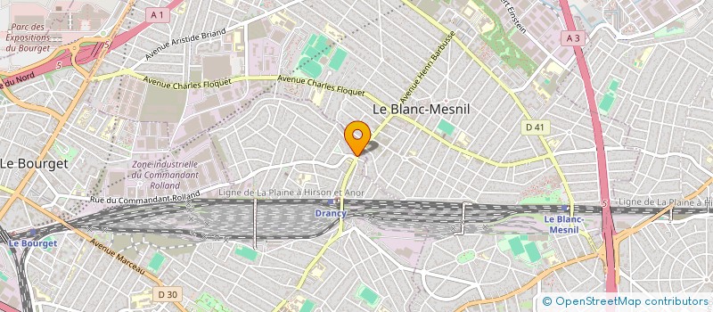 localisation de l'entreprise LES JUMEAUX  DRANCY