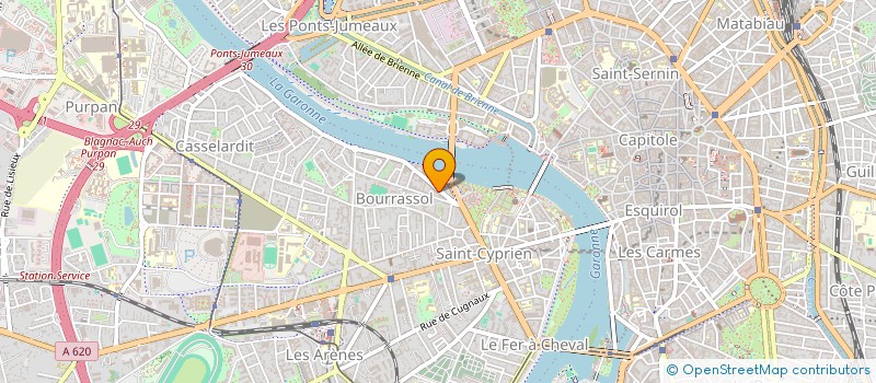 localisation de l'entreprise LES JUMEAUX à TOULOUSE