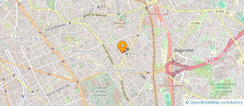 localisation de l'entreprise LES JUMEAUX  PARIS