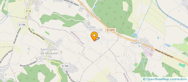 localisation de l'entreprise LES JUMEAUX  VEZERONCE-CURTIN