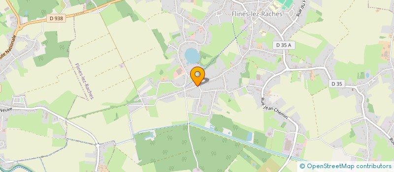 localisation de l'entreprise LES JUMEAUX  FLINES-LEZ-RACHES