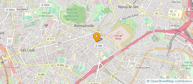 localisation de l'entreprise LES JUMEAUX S à ROMAINVILLE