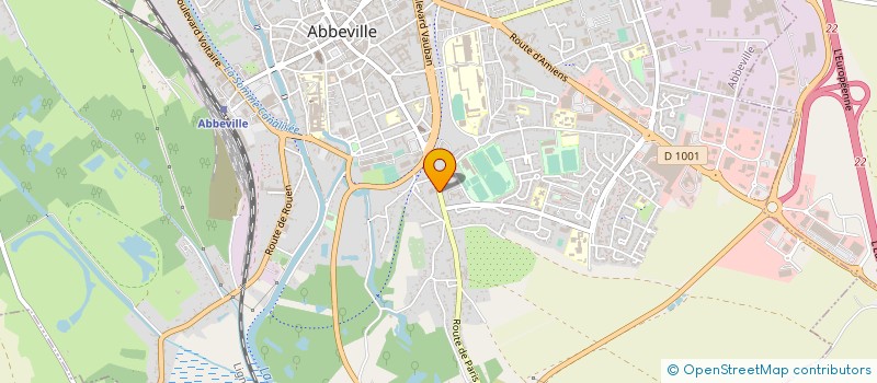 localisation de l'entreprise LES JUMELLES à ABBEVILLE
