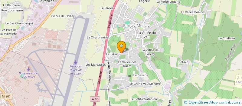 localisation de l'entreprise LES JUMELLES  PARCAY-MESLAY