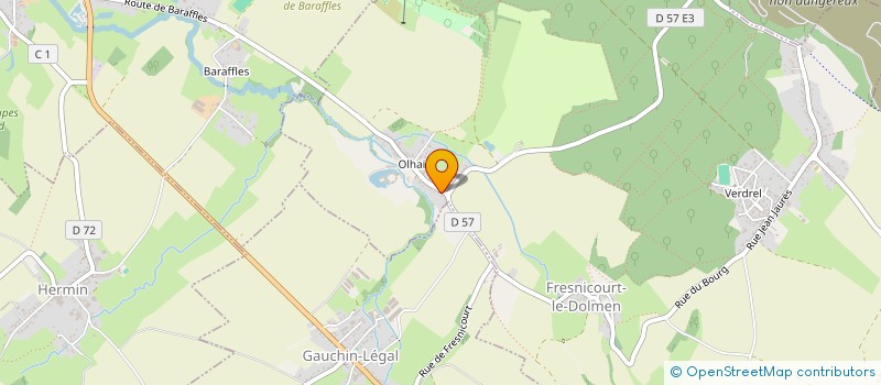 localisation de l'entreprise LES JUMELLES  FRESNICOURT-LE-DOLMEN