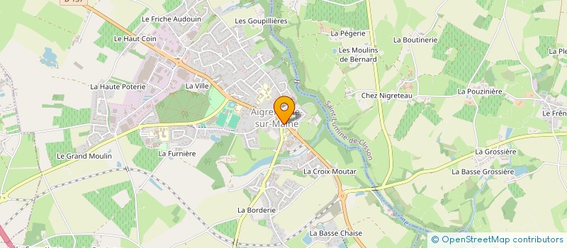 localisation de l'entreprise LES JUMELLES  AIGREFEUILLE-SUR-MAINE