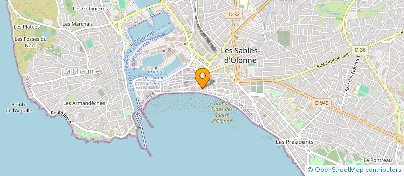 localisation de l'entreprise LES JUMELLES à LES SABLES D'OLONNE