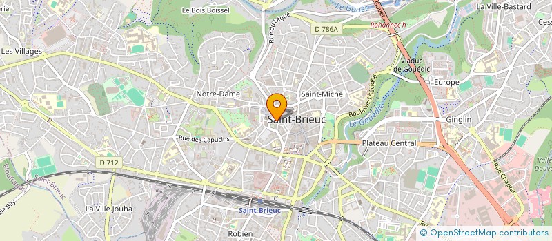 localisation de l'entreprise LES JUMO  SAINT-BRIEUC