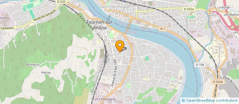 localisation de l'entreprise LES JURA PINK à TOURNON-SUR-RHONE