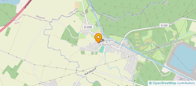 localisation de l'entreprise LES JURENNES  ABERGEMENT-LA-RONCE