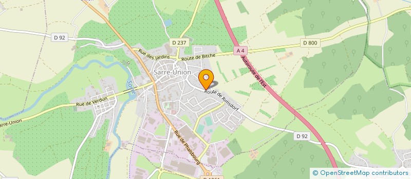 localisation de l'entreprise LES JUS DE FRUITS D'ALSACE à RIMSDORF