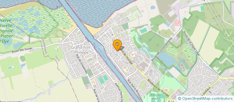 localisation de l'entreprise LES JUS DE LA COCCINELLE à GRAVELINES