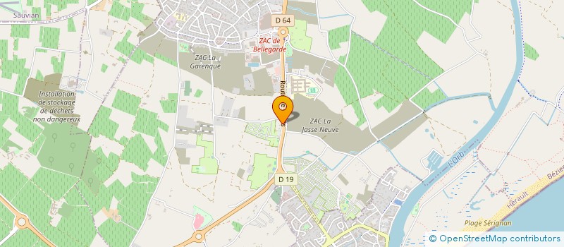 localisation de l'entreprise LES JUS DE LOCETA  SERIGNAN