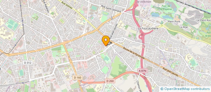 localisation de l'entreprise LES JUSTICES 2000  ANGERS