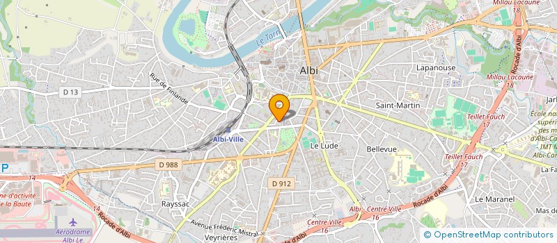 localisation de l'entreprise LES JUSTICIERS FONCIERS à ALBI