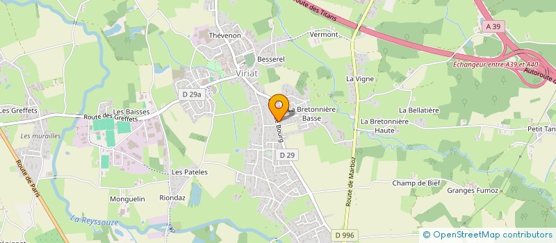 localisation de l'entreprise LES K-POTES à VIRIAT
