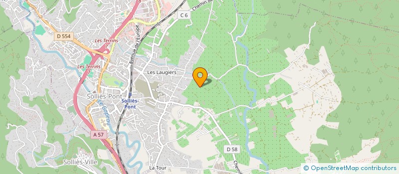 localisation de l'entreprise LES K3  SOLLIES-PONT