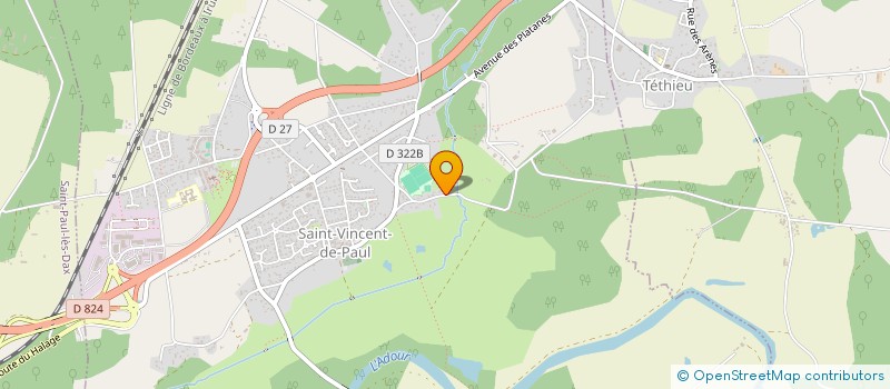 localisation de l'entreprise LES KAINAS  SAINT-VINCENT-DE-PAUL