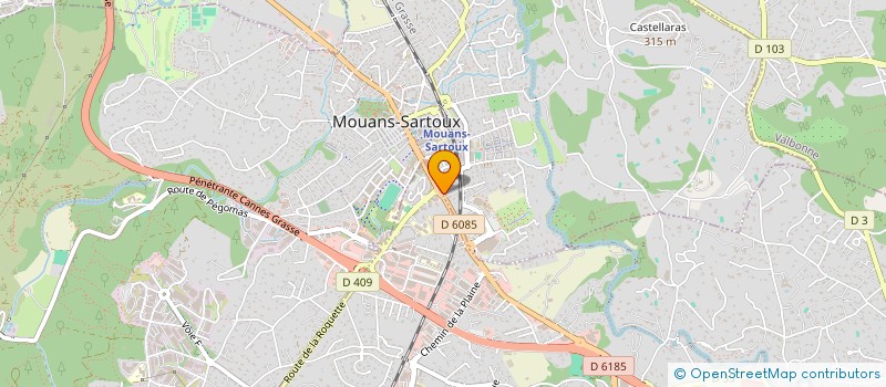 localisation de l'entreprise LES KAKIS K à MOUANS-SARTOUX
