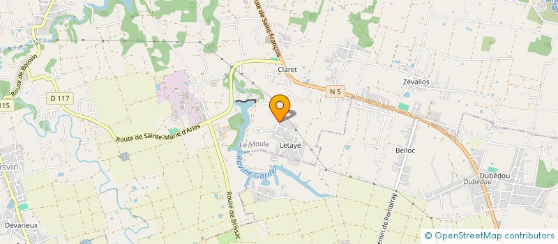 localisation de l'entreprise LES KAZ ANANA'S à LE MOULE