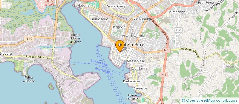 localisation de l'entreprise LES KENETTES à POINTE A PITRE