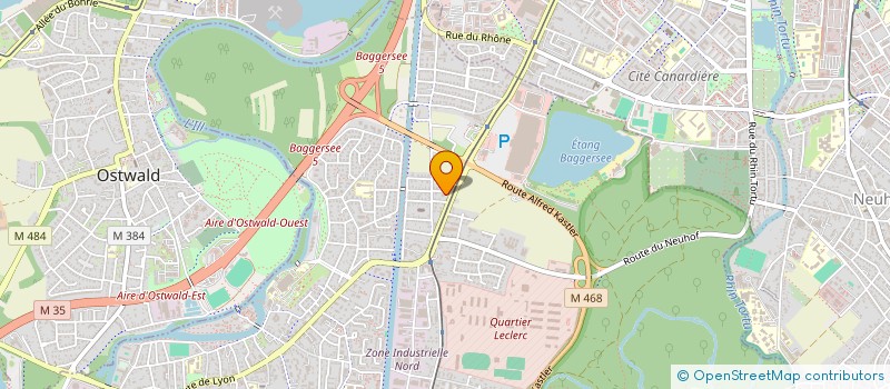 localisation de l'entreprise LES KERIOU  ILLKIRCH-GRAFFENSTADEN