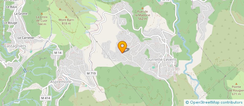 localisation de l'entreprise LES KILL-O-METRES ROSES  TOURRETTE-LEVENS