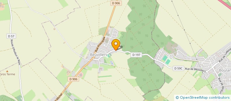 localisation de l'entreprise LES KIN'AIDE DES SABLES à BEUVILLERS