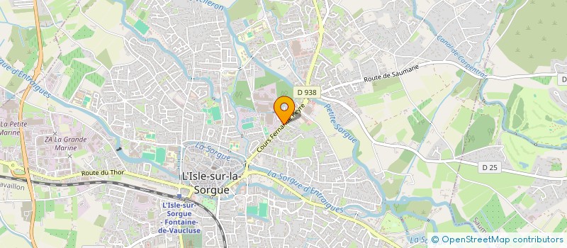 localisation de l'entreprise LES KINES DE LA SORGUE  L'ISLE-SUR-LA-SORGUE