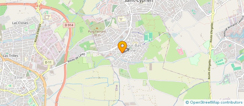 localisation de l'entreprise LES KINES DE LATOUR  LATOUR-BAS-ELNE