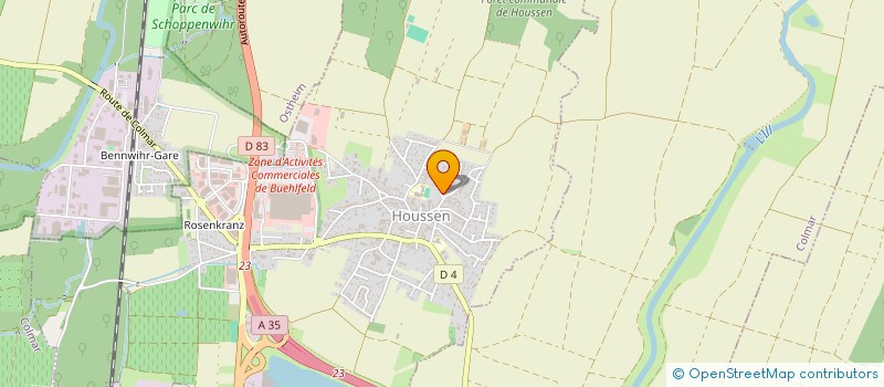 localisation de l'entreprise LES KINES DU LADHOF  HOUSSEN