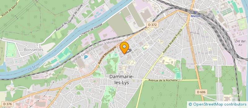 localisation de l'entreprise LES KINES DU LYS à DAMMARIE-LES-LYS