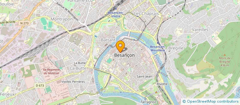 localisation de l'entreprise LES KINES OSTEOS DU CENTRE  BESANCON