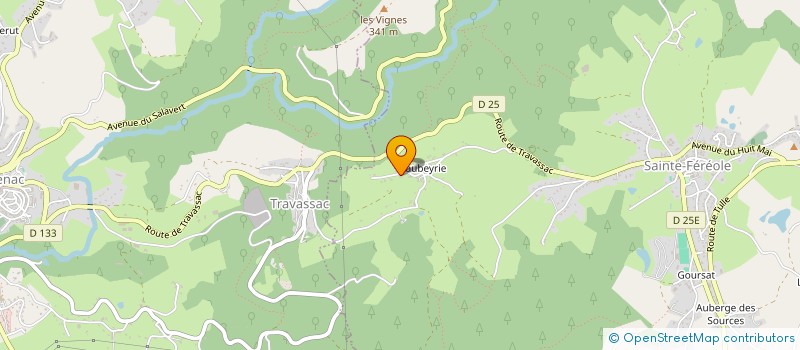 localisation de l'entreprise LES KINETTES  SAINTE-FEREOLE