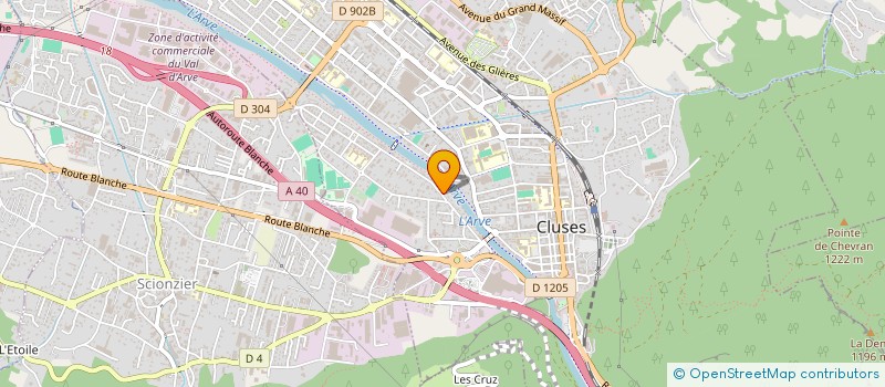 localisation de l'entreprise LES KIREST  CLUSES