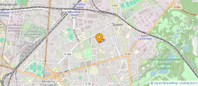 localisation de l'entreprise LES KONKISADORS LIGUE D'IMPROVISATION STANOISE à STAINS