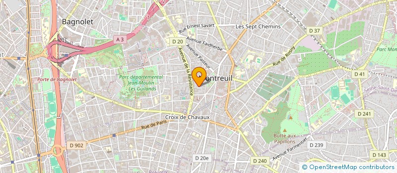localisation de l'entreprise LES KONPE TI MOUN à MONTREUIL