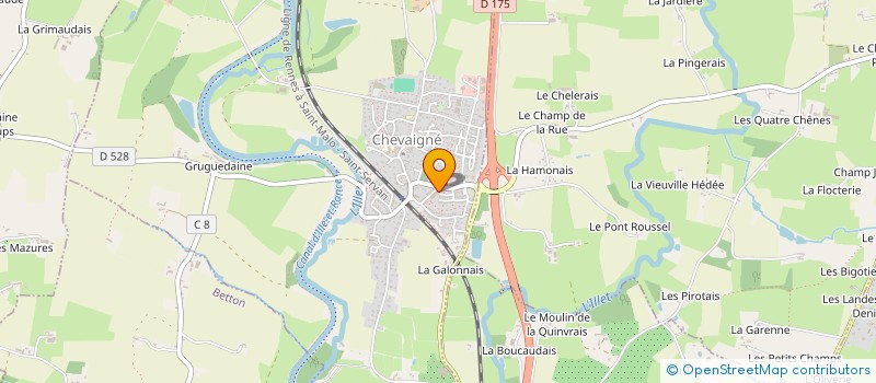 localisation de l'entreprise LES KORRIGANS à CHEVAIGNE