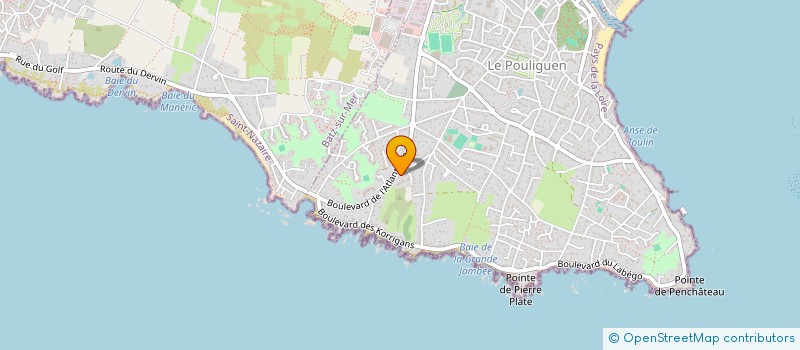 localisation de l'entreprise LES KORRIGANS à LE POULIGUEN
