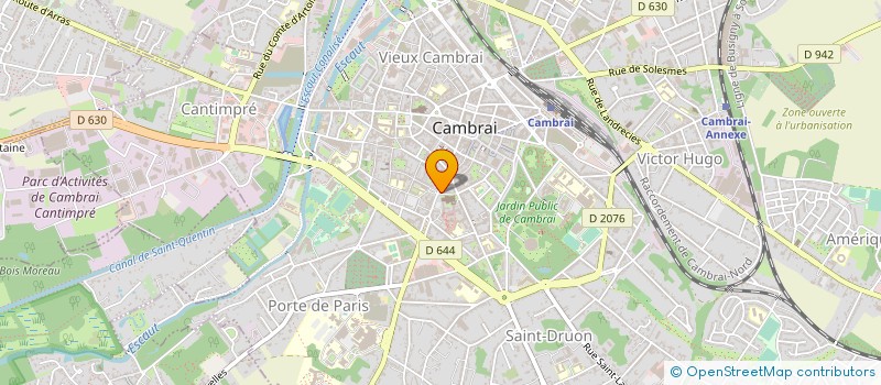 localisation de l'entreprise LES KORRIGANS à CAMBRAI