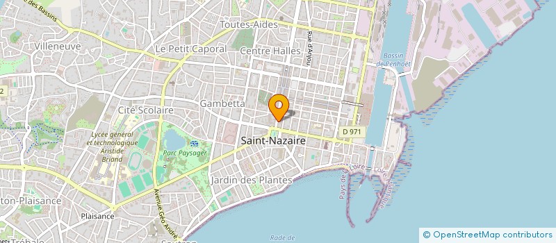 localisation de l'entreprise LES KORRIGANS SA à SAINT-NAZAIRE