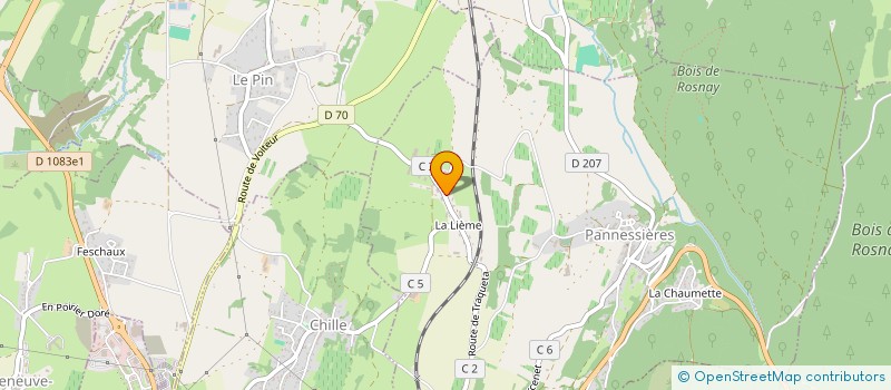 localisation de l'entreprise LES L 3  PANNESSIERES