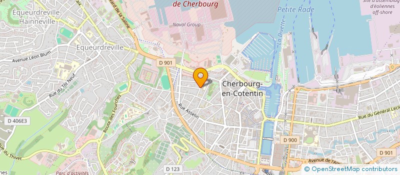 localisation de l'entreprise LES L DE L'OUEST à CHERBOURG-EN-COTENTIN
